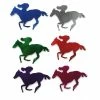 Not Specified Melbourne Cup Horse & Rider Cutout Foil Multi 20cm Pack Of 12