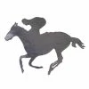 Not Specified Horse & Rider Cutout Foil Silver 10cm Pack Of 12