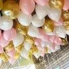 Not Specified Ceiling Balloons - Pale Pink Metallic Gold & White