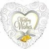 Not Specified Heart Shape Wedding Wishes Bells Foil Balloon