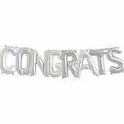 Not Specified Letters, Number & KITS - AIR FILLED CONGRATS Foil Balloon Kit - Air Fill Only