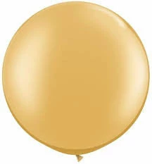 Not Specified Round Gold Balloon 90cm Latex Balloons - 35" (90cm)
