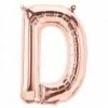 Not Specified Small Letter Balloon D - 41cm Rose Gold - Air Filled Only
