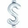 Not Specified Letters & Numbers - Large Large $ Dollar Sign Balloon - Silver