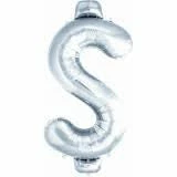 Not Specified Letters & Numbers - Large Large $ Dollar Sign Balloon - Silver
