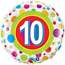 Not Specified 10th Birthday Balloon / Bouquet