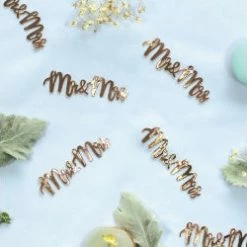 Five Star Rose Gold MR & MRS Confetti - Jumbo Pk20 Scatters