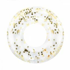 Splosh Inflatables Confetti Inflatable Pool Ring | Gold