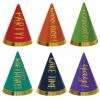 Balloon Agencies Mini Party Hats | Rainbow Colors Pk 12