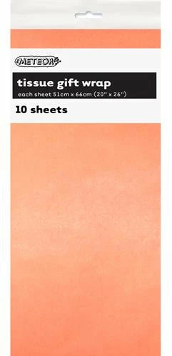 Meteor Coral / Peach Peach Tissue Paper | 5 Sheets