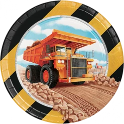 Balloon Agencies Construction Lunch Plates 8pk Plates - Printed