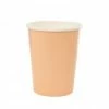Five Star Paper Cups - Plain Peach Paper Cups 266ml Pk 10