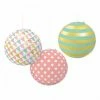 Balloon Agencies Paper Decor & Lanterns Pastel Paper Lanterns Pk 3