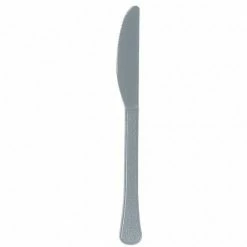 Balloon Agencies Plastic Knifes Silver Pack Of 20