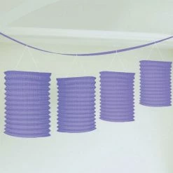 Balloon Agencies Paper Decor & Lanterns Lantern Garland Purple