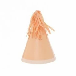 Five Star Peach Party Hats With Tassel Pk10