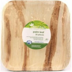 Alpen Biodegradable Plates Square | 8inch | Pk 25 Eco Friendly & Wooden Supplies