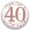 Alpen Sashes, Tiaras & Badges Sparkling Badge Rose Gold | #40