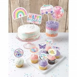 Balloon Agencies Girl-Chella/Good Vibes Girl-Chella Birthday Cake Topper Kit