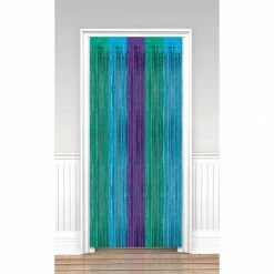 Haydens Purple, Blue & Teal Door Curtain Door Curtains/Back Drop