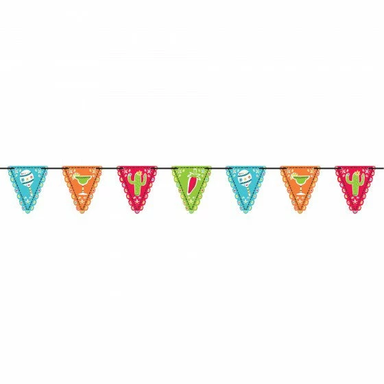 Balloon Agencies FIESTA MINI PAPER PENNANT FLAG BANNER