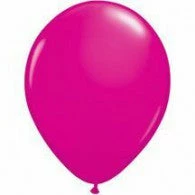 Not Specified Hot Pink/Wildberry Balloons Standard/Matte ~ Singles ~ Pack ~ Helium Filled ~ Flat