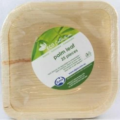Alpen Eco Friendly & Wooden Supplies Wooden Square Plates | Small Pk 25