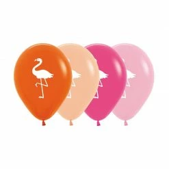 Not Specified Flamingo Balloons Assorted - Singles Or Packs - Helium Filled Or Flat