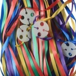 Five Star Balloon Ribbon With Clips Pk25 ~ ASSORTED Ribbon & Pre-Ties