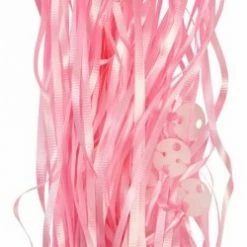 Five Star Balloon Ribbon With Clips Pk25 ~ LIGHT PINK