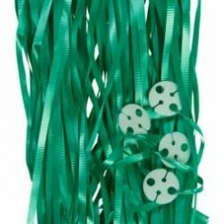 Five Star Ribbon & Pre-Ties Balloon Ribbon With Clips Pk25 ~ GREEN