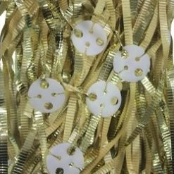 Five Star Balloon Ribbon With Clips Pk25 ~ METALLIC GOLD Ribbon & Pre-Ties