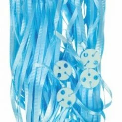 Five Star Ribbon & Pre-Ties Balloon Ribbon With Clips Pk25 ~ LIGHT BLUE
