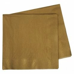 Not Specified Dinner Napkin 2ply Gold Pk40 Catering