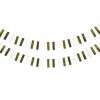 Five Star Rectangle Shape Garland - Gold & White Garlands