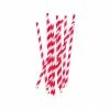 Not Specified Catering Straws Red & White Striped Pk10