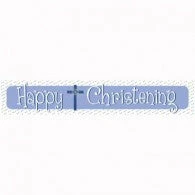 Not Specified Christening Banner Laminated - Boy