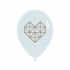 Not Specified Heart Balloons Geometric - Singles Or Packs - Helium Filled Or Flat