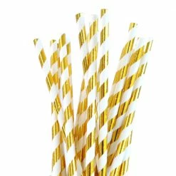 Illume Gold Straws Pk25