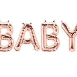 Haydens Rose Gold BABY Letter Balloon - Air Fill Only