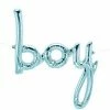 Haydens Boy Balloon Blue Script - Air Fill Only Script Balloons - AIR FILLED