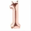 Not Specified Small Number Balloon 1 - Rose Gold - Air Filled Only Letters, Number & KITS - AIR FILLED