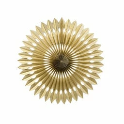 Five Star Paper Decor & Lanterns Hanging Fan 24cm | Gold