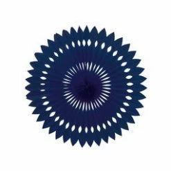 Five Star Paper Decor & Lanterns Hanging Fan 40cm | Navy