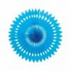 Five Star Paper Decor & Lanterns Hanging Fan 40cm | Electric Blue