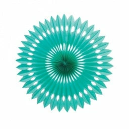 Five Star Paper Decor & Lanterns Hanging Fan 24cm | Turquoise