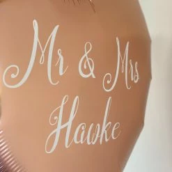 Not Specified Customised Balloons Custom Rose Gold Love Heart Balloon