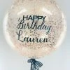 Party Planet Personalised Large Rose Gold Confetti Balloon