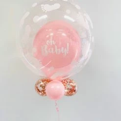 Party Planet Oh Baby Balloon | Baby Shower Balloon | Bubble Balloon