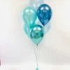 Not Specified Green And Blue Balloon Arrangement Balloon Floor Arrangements
